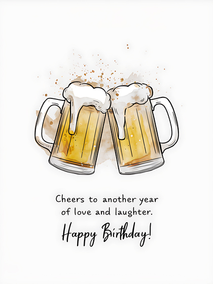 Cheers to Another Year of Love and Laughter. Happy Birthday!