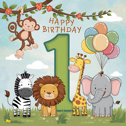 Happy 1st Birthday Jungle