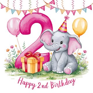 Happy 2nd Birthday Elephant