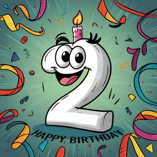 Happy 2nd Birthday Number Two