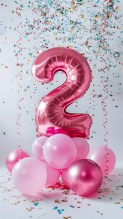 Happy 2nd Birthday Balloons