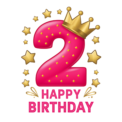Free Download Happy 2nd Birthday