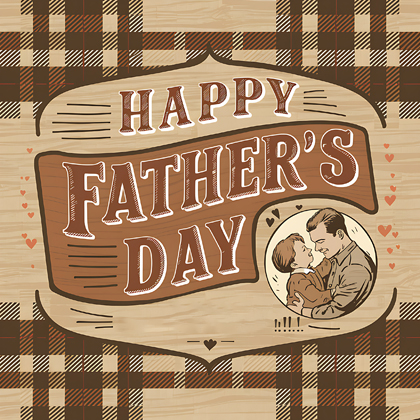Happy Father’s Day Plaid