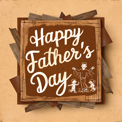 Happy Father’s Day Rustic