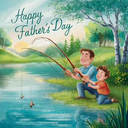 Happy Father’s Day by the River