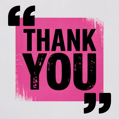 Thank You Bold Graphic