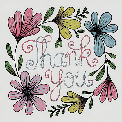 Thank You Hand Drawn