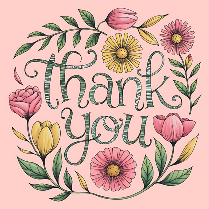 Thank You Hand Drawn