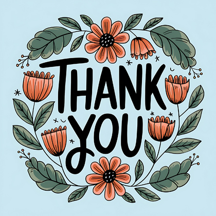 Thank You Hand Drawn