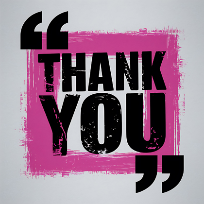 Thank You Bold Graphic