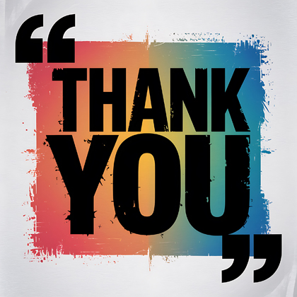 Thank You Bold Graphic