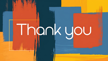 Thank You Abstract Art