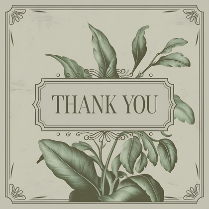 Thank You Vintage Floral