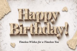 Happy Birthday Parchment