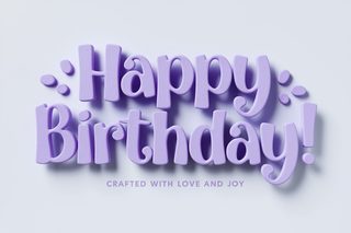 Happy Birthday 3D Text