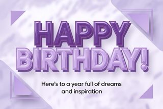 Happy Birthday Greeting Card Illustration