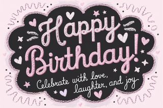 Happy Birthday Chalkboard
