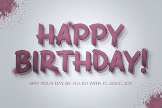 Happy Birthday Chalkboard