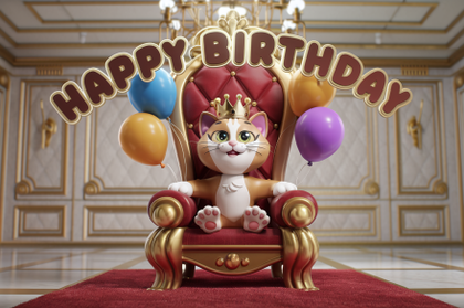Happy Birthday Cat King