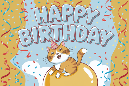 Happy Birthday Cat