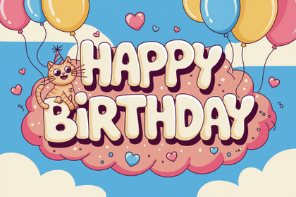 Happy Birthday Greeting Card