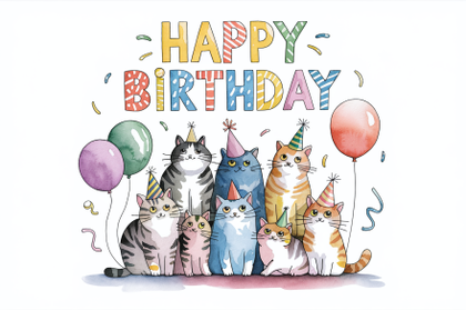 Happy Birthday Cats