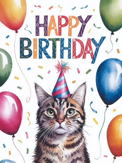 Happy Birthday Cat