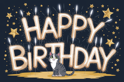 Happy Birthday Cat
