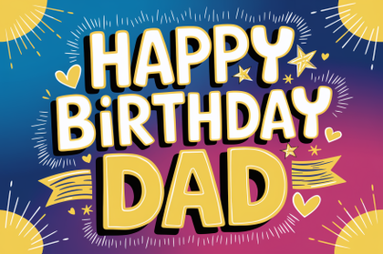 Happy Birthday Dad Card