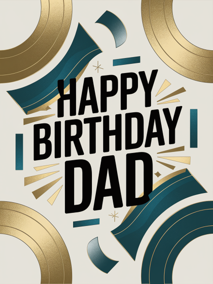 Happy Birthday Dad Card