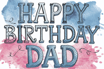 Happy Birthday Dad Card