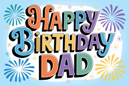 Happy Birthday Dad Card