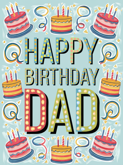 Happy Birthday Dad Card