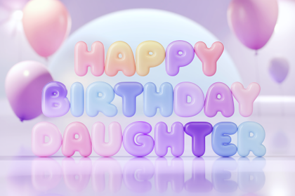 Happy Birthday Daughter Balloons
