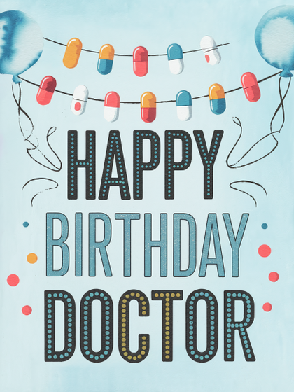 Happy Birthday Doctor Card