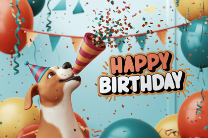 Happy Birthday Dog Party