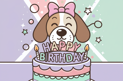 Happy Birthday Dog Cake