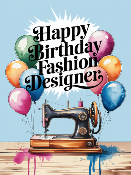 Happy Birthday Fashion Designer