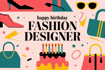 Happy Birthday Fashion Designer Card