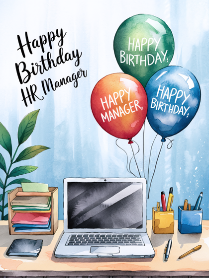 Free Download Happy Birthday HR Manager