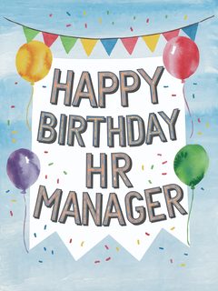 Happy Birthday HR Manager