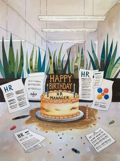 HR Manager Birthday Cake