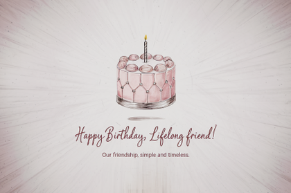 Minimalist Birthday Card