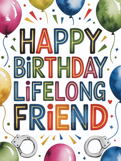 Watercolor Birthday Card for a Lifelong Friend