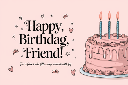 Happy Birthday Friend Card