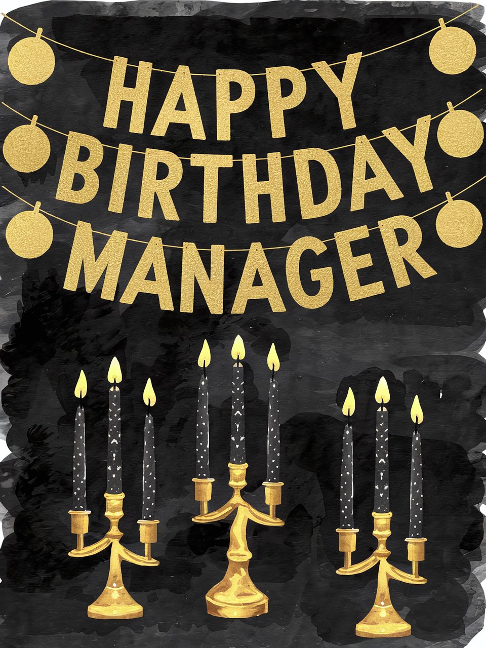 Happy Birthday Manager Banner