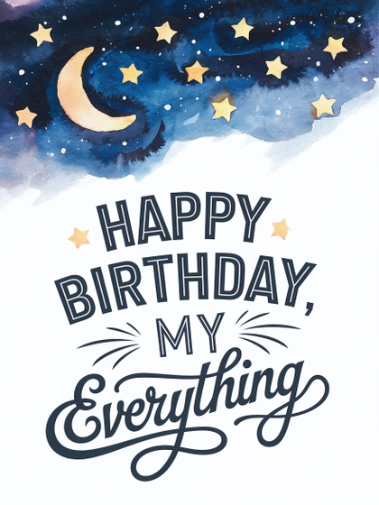 Free Download Watercolor Happy Birthday Greeting Card