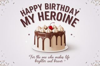 Happy Birthday My Heroine Cake