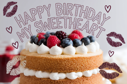 Happy Birthday Sweetheart Cake