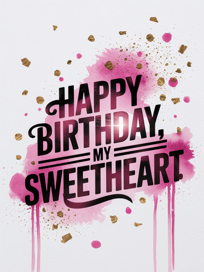 Watercolor Birthday Greeting